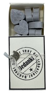 Bedankt meester voor dit schooljaar (zeepjes)