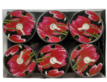 Roze Tulpen waxinelichtjes OP = OP Roze Tulpen waxinelichtjes OP = OP
