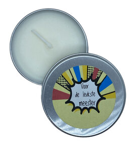 Kaars Voor de leukste meester Kaars Voor de leukste meester
