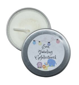 Kaars Een tweeling Gefeliciteerd Kaars Een tweeling Gefeliciteerd