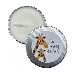 Kaars Een tweeling Gefeliciteerd Kaars Een tweeling Gefeliciteerd