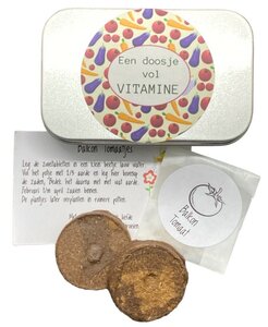 Zadendoosje Een doosje vol vitamine Zadendoosje Een doosje vol vitamine