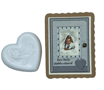 Zeepdoosje Een baby gefeliciteerd Zeepdoosje Een baby gefeliciteerd