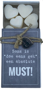 Soms is doe eens gek (zeepjes) Soms is doe eens gek (zeepjes)