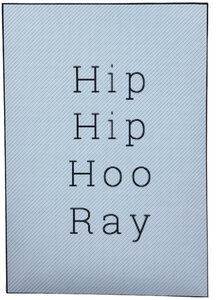 Geurkaart Hip hip hooray Geurkaart Hip hip hooray