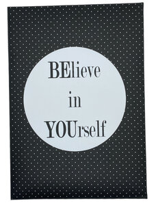 Geurkaart BElieve in YOUrself Geurkaart BElieve in YOUrself