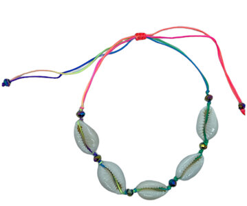 Schelpen enkelbandje (diverse kleuren) Schelpen enkelbandje (diverse kleuren)