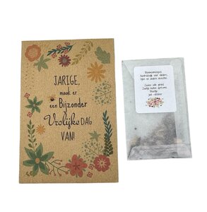 Jarige, maak er een Bijzonder vrolijke dag van (bloemzaden)