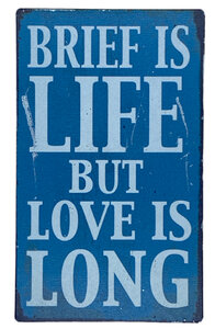 Magneet Brief is life but love is long Magneet Brief is life but love is long