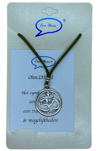 Veter ketting Ohm (AUM) groen Veter ketting Ohm (AUM) groen