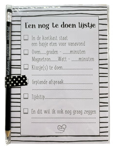 Notitieblok Een nog te doen lijstje Notitieblok Een nog te doen lijstje