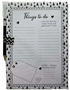 Notitieblok Things to do ♥ Notitieblok Things to do ♥