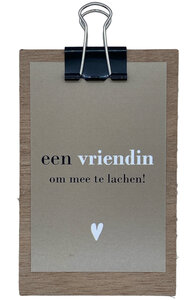 Klembord Een vriendin om mee te lachen