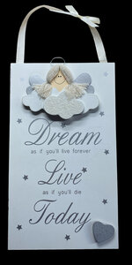 Houten bordje Baby dream Houten bordje Baby dream