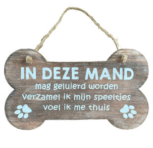 Houten bord In deze mand... Houten bord In deze mand...