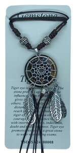Ketting met natuursteen Tijgeroog Ketting met natuursteen Tijgeroog