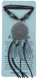 Ketting met natuursteen Rozenkwarts Ketting met natuursteen Rozenkwarts
