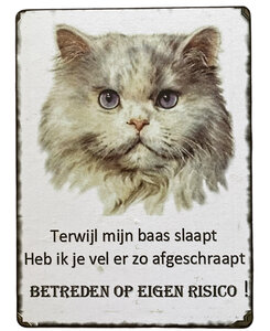 Bordje Betreden op eigen risico! Bordje Betreden op eigen risico!