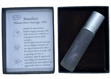 Massage roller natuursteen Amethist Massage roller natuursteen Amethist