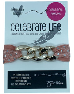 Rio armband Roze met stippen Rio armband Roze met stippen