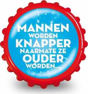 Flesopener Mannen worden knapper naarmate ze ouder worden Flesopener Mannen worden knapper naarmate ze ouder worden