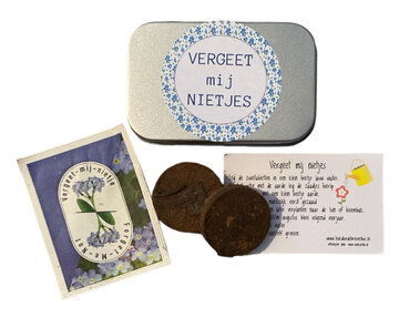 Zadendoosje Vergeet mij nietjes Zadendoosje Vergeet mij nietjes