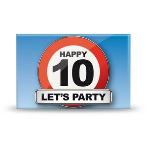 Magneet Happy 10 Magneet Happy 10