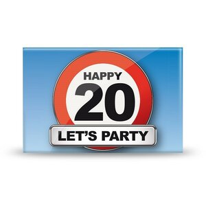 Magneet Happy 20 Magneet Happy 20