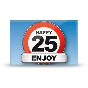Magneet Happy 25 Magneet Happy 25