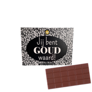Chocoladereep Jij bent goud waard! Chocoladereep Jij bent goud waard!