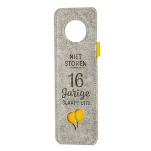 Deurhanger Niet storen 16 jarige... Deurhanger Niet storen 16 jarige...