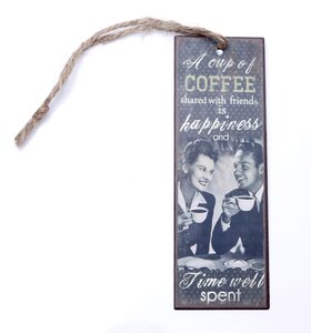 Boekenlegger Coffee happiness Boekenlegger Coffee happiness