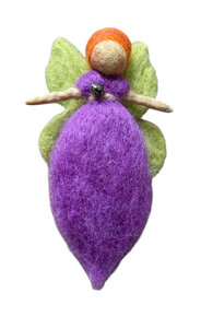 Elfje Beschermengel (paars/groen)