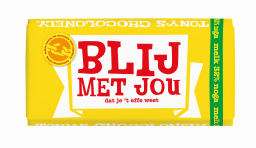 Tony's Chocolonely Blij met jou, dat je 't effe weet