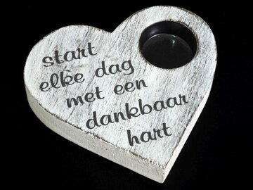 Waxinelichthouder Start elke dag....