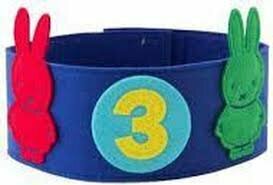 Blauwe Nijntje kroon - voor 1 t/m 5 jaar