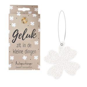 Autogeurhanger Geluk zit in de kleine dingen Autogeurhanger Geluk zit in de kleine dingen