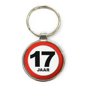 Sleutelhanger 17 Jaar  Sleutelhanger 17 Jaar