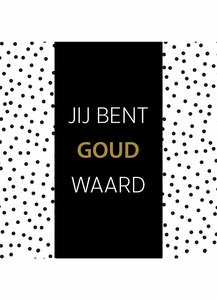 Chocolade reep - Jij bent goud waard Chocolade reep - Jij bent goud waard