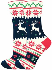 Kerstsokken: Rendier 38-45 Kerstsokken: Rendier 38-45