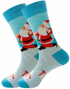 Kerstsokken: Kerstman met cadeautjes 38-45 Kerstsokken: Kerstman met cadeautjes 38-45