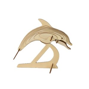 3D Houten constructie set Dolfijn