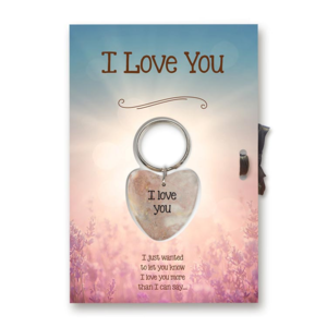 Sleutelhanger Gelukshartje I love you