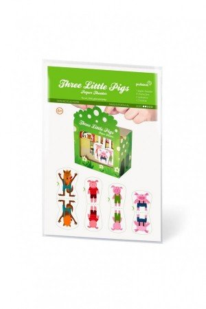 3 Kleine biggetjes Papieren theater DIY 3 Kleine biggetjes Papieren theater DIY