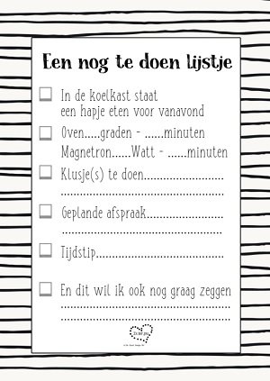 Notitieblok Een nog te doen lijstje Notitieblok Een nog te doen lijstje