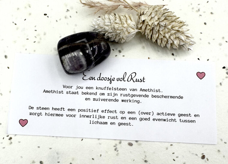 Een doosje vol rust - Amethist Een doosje vol rust - Amethist