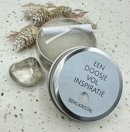 Een doosje vol inspiratie - Bergkristal Een doosje vol inspiratie - Bergkristal