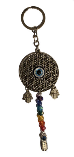 Sleutel/tas hanger Het boze oog