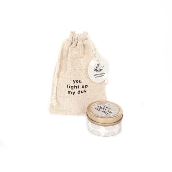 You light up my day (geurkaars in een zakje)