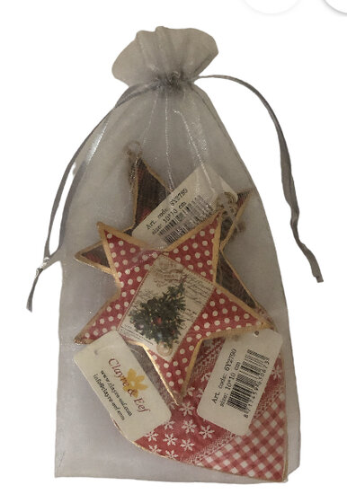 Metalen kerst hangers set van 3  Metalen kerst hangers set van 3